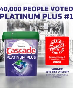 Cascade Platinum Plus ActionPacs Dishwasher Detergent Pods, Mountain, 62 Count Dishwasher Pods, Mountain Scent, 62 Count 30 81WRe9PmfVL