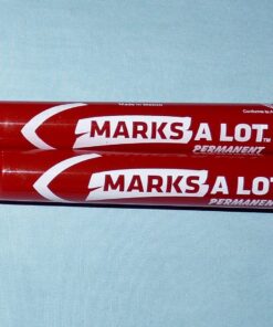 Avery Marks A Lot Permanent Markers, Large Desk-Style Size, Chisel Tip, Water and Wear Resistant, 12 Red Markers (08887) 29 81WS88ZsjdL
