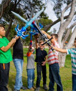 Formidable Toys - 32" Foam Swords for Kids - Different Designs to Mix & Match - Toys Swords for Pretend Play & Knight Toys - Fun Foam Weapons for Adults & Kids Black, Silver, & Gold Eon 12 81WT21yWPL 1