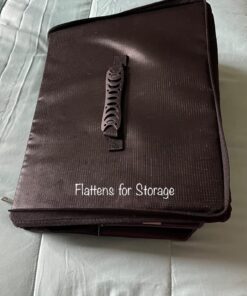 EXLIFBAG File Organizer, Fireproof File Box with Lids, Important Document Organizer Box with Lock, Portable File Folder Organizer with Handle Black 1 Layer 90 81WTxroApDL