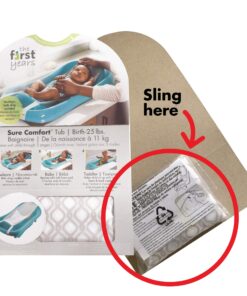 The First Years Newborn to Toddler Baby Bath Tub - Convertible 3-in-1 Baby Tub with Removable Sling - Ages 0 to 24 Months - Sure Comfort - Pink Deluxe Tub 26 81WTyj7fAcL