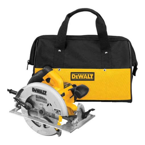 DEWALT Circular Saw, 15 Amp, 57 Degree Bevel, Electric Brake, Corded (DWE575SB) Circular Saw Only