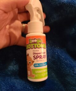Diaper Rash Cream Spray by Boogie Bottoms, Travel Friendly No-Rub Touch Free Application for Sensitive Skin, from The Maker of Boogie Wipes, Over 200 Sprays per Bottle, 1.7 oz 42 81WXxvhQxdL