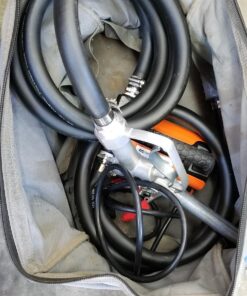 SuperHandy Diesel Transfer Pump Kit 10GPM/40LPM Heavy Duty Portable Electric DC 12V Alligator Clamps Includes: Aluminum Manual Nozzle, Delivery & Suction Hose w/Filter (NOT for Gasoline) 24 81WXzBNeunL