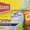 Lipton Cold Brew Family Iced Tea Bags Black tea 22 ct (Pack of 3) 22 Count (Pack of 3) 6 81WZ5yRHm6L
