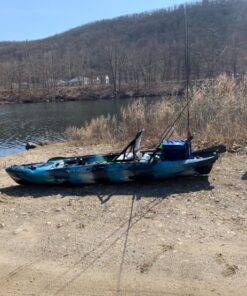 Shoreline Marine Propel Paddle Gear Ultimate Kayak Bag | Durable Water Resistant 1200 Denier Material | 2 Fishing Rod Holders | Heavy Duty Zipper | Lined Accessory Storage Compartment 18 81WZSwgkQ5L