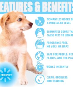 Pooph Pet Odor Eliminator, 32oz Spray - Dismantles Odors on a Molecular Basis, Dogs, Cats, Freshener, Urine, Poop, Pee, Deodorizer, Natures, Puppy, Fresh, Clean, Furniture, Potty, Safe Pet Odor Eliminator - 32 oz Spray 19 81WaWIRaZnL