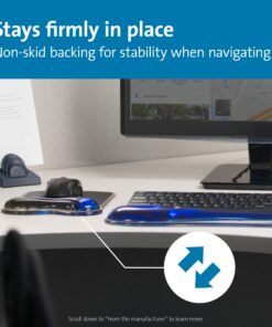 Kensington Duo Gel Mouse Pad with Wrist Rest - Blue (K62401AM),9.625*6.625 inches 26 81WbQbgGyhL