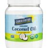 Carrington Farms Organic Virgin Cold Pressed Coconut Oil for Cooking, Nutrient Dense, Unrefined, Perfect for Baking or Sauteing Vegetables, 54 Fl Oz 54 Ounce (Pack of 1)