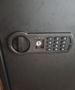 Amazon Basics Steel Home Security Electronic Safe with Programmable Keypad Lock, Secure Documents, Jewelry, Valuables, 1.8 Cubic Feet, Black, 13.8"W x 13"D x 19.7"H 49 81WdaCz4VL