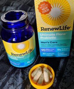 Renew Life Men's Care Probiotic Capsules, Supports Mens Digestive, Colon, Immune and Respiratory Health, L. Rhamnosus GG, Dairy, Soy and gluten-free, 90 Billion CFU, 30 Count Men's 90 Billion CFU 30 Count (Pack of 1) 24 81WdgGEYvXL