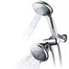 Hydroluxe 1433 Handheld Showerhead & Rain Shower Combo. High Pressure 24 Function 4" Face Dual 2 in 1 Shower Head System with Stainless Steel Hose, Patented 3-way Water Diverter in All-Chrome Finish 2.5 Gallon Per Minute Chrome 4 81WeEyhHvL