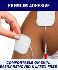 Syrtenty TENS Unit Pads 2"X2" 44 Pcs, 3rd Gen Reusable Latex-Free Replacement Pads Electrode Pads with Upgraded Sticky Electrode Pads Gel and Non-Irritating Design for Muscle Stimulator Electrotherapy 29 81WecF4VCCL