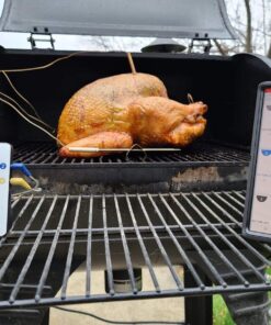 ThermoPro TP25 500ft Wireless Bluetooth Meat LCD Thermometer with 4 Temperature Probes Smart Digital Cooking BBQ Thermometer for Grilling Oven Food Smoker Thermometer, Rechargeable 4 Probes 48 81WfxkIXmYL