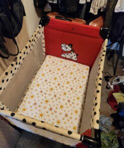 Dream On Me Holly 3” Fiber Portable, Greenguard Gold Certified, Waterproof Vinyl Cover, Lightweight Mini Crib Mattress, White 38 81WgGS1wvUL