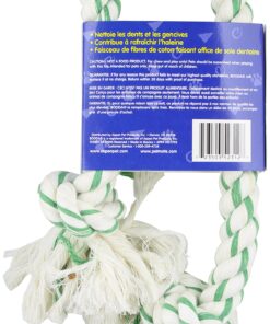 Alternative view of Booda Fresh N Floss 3 Knot Tug Rope Dog Toy, X-Large, Spearmint