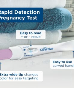 Clearblue Rapid Detection Pregnancy Test, Home Pregnancy Kit, 3 Count 3 Count (Pack of 1) 28 81WhQVLNxjL