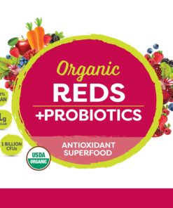Healthy Delights Naturals, Organic Reds Probiotic’s Powder, Antioxidant Superfood, Naturally Boost Energy, Non-GMO, Delicious Mixed Berry Flavor, 30 Servings- 14.2 ounce 12 81Wi1Vn6bL