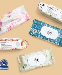 The Honest Company Clean Conscious Wipes | 99% Water, Compostable, Plant-Based, Baby Wipes | Hypoallergenic, EWG Verified | Pattern Play, 720 Count 72 Count (Pack of 10) 28 81WiFoylCNL