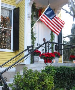 Jetlifee American Flag 4x6 Outdoor, 4x6 Flags Outside, All Weather US Flags with Embroidered Stars Sewn Stripes Brass Grommets, Vivid Color, Polyester USA Flag for Outdoor Indoor (4 by 6 Foot) 4 by 6 Foot 26 81WiWbEe9FL 2