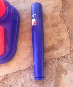 Franklin Sports Kids Baseball Pitching Machine - Pop A Pitch Baseball Batting Machine with Youth Bat + 3 Plastic Baseballs - Boys + Girls Baseball Toy,Red/Blue Baseball Pop A Pitch 39 81Wijpx625L