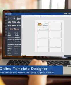 Alternative view of White 2" Round Circle Labels - 20 Labels Per Sheet - for Inkjet & Laser Printers - 25 Sheets / 500 Labels