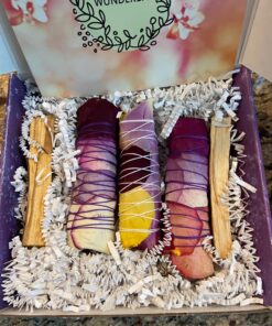 MAMA WUNDERBAR Sage Bundles* White Sage and Palo Santo * Handmade Smudge Kit * Floral Sage Sticks 36 81Wj8WYmpGL