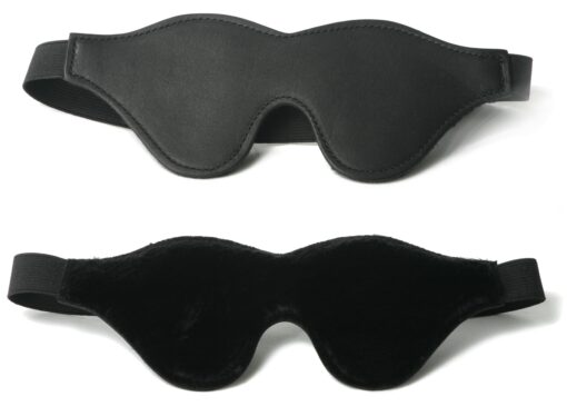 Strict Leather Black Fleece Lined Blindfold