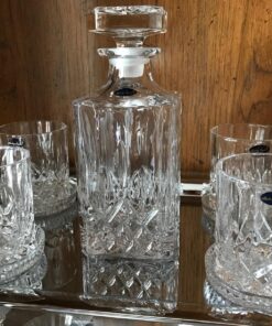 Amlong Crystal Lead-Free Double Old Fashioned Crystal Whiskey Glass - Classic Stylish Design – Perfect for Scotch, Bourbon, Cognac and Cocktail Glasses, 9 oz., Set of 4 With Gift Box Classic - 9 Ounce 31 81WjjKRSLeL