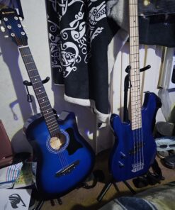 GLEAM Guitar Stand - Adjustable for Electric, Acoustic Guitars and Bass, Guitar Accessories CG-4 37 81WjpFxj2OL