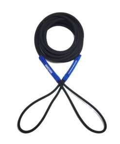 Boat Line Rope Bungee Cord15’ Line, Stretches to 30’, Heavy Duty Boat Line, Used for Launching/Retrieving Boats (Blue, 15 Feet)