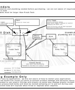 Class A Customs | One (1) RV Fresh and Gray Water 30 Gallon Tank | T-3000 11 81Wm6nYQI9L 1