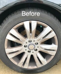 Mothers Car Wash Brush, Wheel and Fender Brush, Short Handle Tire Cleaner for Car Detailing, 10 Inch, Red/Black Standard 42 81WmBoF0qVL