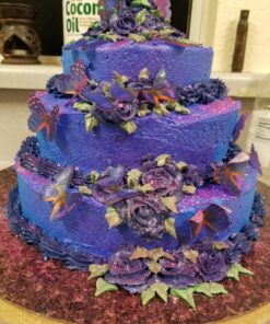 Sugar Robot Inc. Edible Butterflies Small Premium Crafted Made in the USA Cake and Cupcake Toppers, Decoration (Blue) Blue 41 81Wp7 vV40L