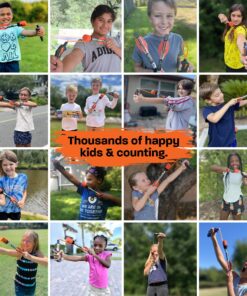 Toy Rocket Launcher for Kids: Outdoor Toys Slingshot Rockets Launchers - Best Gifts for Boys & Girls All Ages 8 & Up - Stocking Stuffers & Boy Gifts for 8 9 10 11 12 Year Old Boys Gift Ideas Orange 19 81WqjPTXM8L