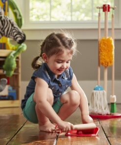 Melissa & Doug Dust! Sweep! Mop! 6-Piece Pretend Play Cleaning Set - Broom, Duster, Kid-Sized Cleaning Toys For Boys and For Girls 36 81WtW1HatPL