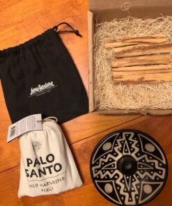 Luna Sundara Authentic Peru Pottery Palo Santo Stick Holder and Incense Holder Includes 5 Palo Santo Sticks Handmade Ceramic Smudge Bowl Sage Holder Palo Santo Holder (Black and White) Black and White 36 81Wu4QT2ziL