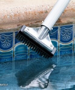 Poolmaster 20178 Aluminum-Back Swimming Pool Wall Brush with Stainless Steel Bristles, 5-Inch, Silver Steel Brush 10 81WuPKKIcFL