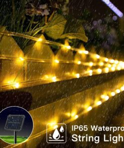 Eueasy 130 LED 42.7ft Solar Rope Lights for Outside with Waterproof PVC Tube,Solar String Lights,Outdoor Decor for Garden, Patio, Fence, Deck, Sidewalk, and Pathway in Warm White Polyvinyl Chloride Type I 11 81WvB8AidmL