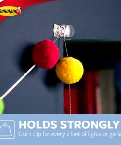 Command 17026CLR B007RKFCFY Decorative Replacement Strip, Mini, 1/2 Lb, Rubber Resin Adhesive, Paper Liner, 120 Clips, Clear, Count 17 81Wy xN0YTL 1