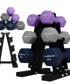 Fitness Republic Neoprene Dumbbells Weight Storage Rack - 2.0 MM Thick Steel Weight Organizer - Ideal Choice for Home Gym - Easy to Assemble and Store 15lb,17.5lb,20lb+3-Tier-Rack 9 81WytgvLqYL