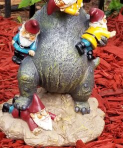 BigMouth Inc. Garden Gnome 9 inches - The Great Garden Gnome Massacre - Funny Outdoor Gnomes - Durable Lawn Gnome, Yard Gnome - Novelty Gnome Statues - Fun Garden Gnome Decor, Gag Gift, Garden Gift Godzilla 49 81WyygHR9GL