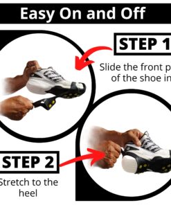 Limm Ice Snow Traction Cleats - Lightweight Crampon Cleats for Walking on Snow & Ice - Anti Slip Grippers Fasten Quickly & Easily Over Footwear - Protable Grips for Shoes and Boots XLarge (M 10 - 12 / W 12 - 14) All Purpose 13 81Wz96zpaDL