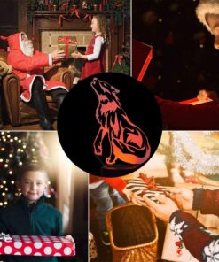 Wolf 3D Birthday Gift Illusion Night Light Beside Table Lamp, Gawell 16 Color Changing Touch Switch Decoration Lamps with Acrylic Flat & ABS Base & USB Cable & Remote Control Wolf Lover Theme Toy 25 81WzD7ITXZL