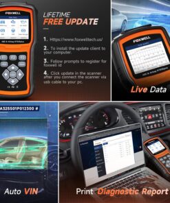 FOXWELL NT630 Plus OBD2 Scanner Diagnostic Tool, Car Code Reader ABS Scan Tool Bleeding Brake SRS Scanner Bidirectional Control with Airbag Light Reset SAS Calibration Oil Light EPB Service 44 81Wzg62kF1L