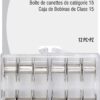 Dritz 939 Bobbins, Class 15, Metal, Includes Reusable Storage Box, (12-Count), Silver 3 81WznVKmH0L