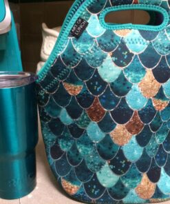 Artovida Artists Collective Insulated Neoprene Lunch Bag - Washable Soft Lunch Tote for Work and Picnic - Design By Budi Satria Kwan (Indonesia) – Ocean, Sea, Wave-Classic Budi Kwan The Wave 46 81X CQYldL