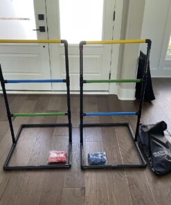 GoSports Ladder Toss Indoor & Outdoor Game Set with 6 Soft Rubber Bolo Balls and Travel Carrying Case - Choose Pro or Classic Classic Ladder Toss 26 81X ewRl7jL