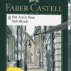 Faber-Castell F167808 8 x Pitt Artist Pens (Soft Brush) Shades of Grey Pitt Artist Pens Pack of 8 (Soft Brush) - Shades of Grey 55 81X yL0uXvL
