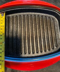 Microhearth Grill Pan for Microwave Cooking, Red 41 81X0gbgCprL